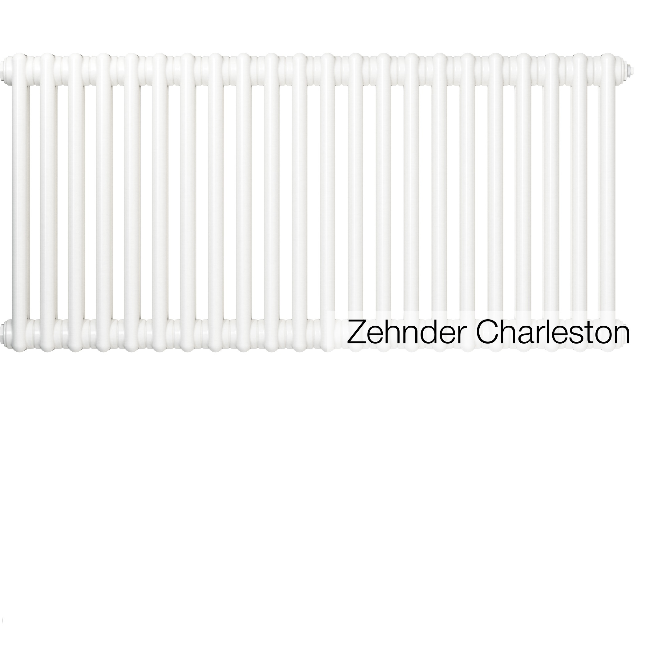 Радиатор стальной, трубчатый Zehnder Charleston 2056/12-секций, белый (Ral 9016) боковое подключение 3/4 (7610)