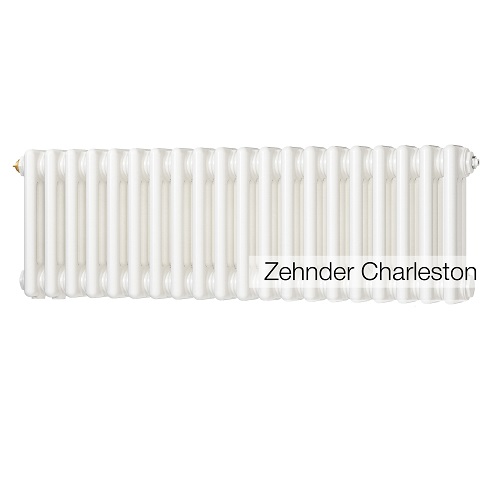 Радиатор стальной, трубчатый Zehnder Charleston 3037/30-секций, белый (Ral 9016) боковое подключение 3/4 (7610)