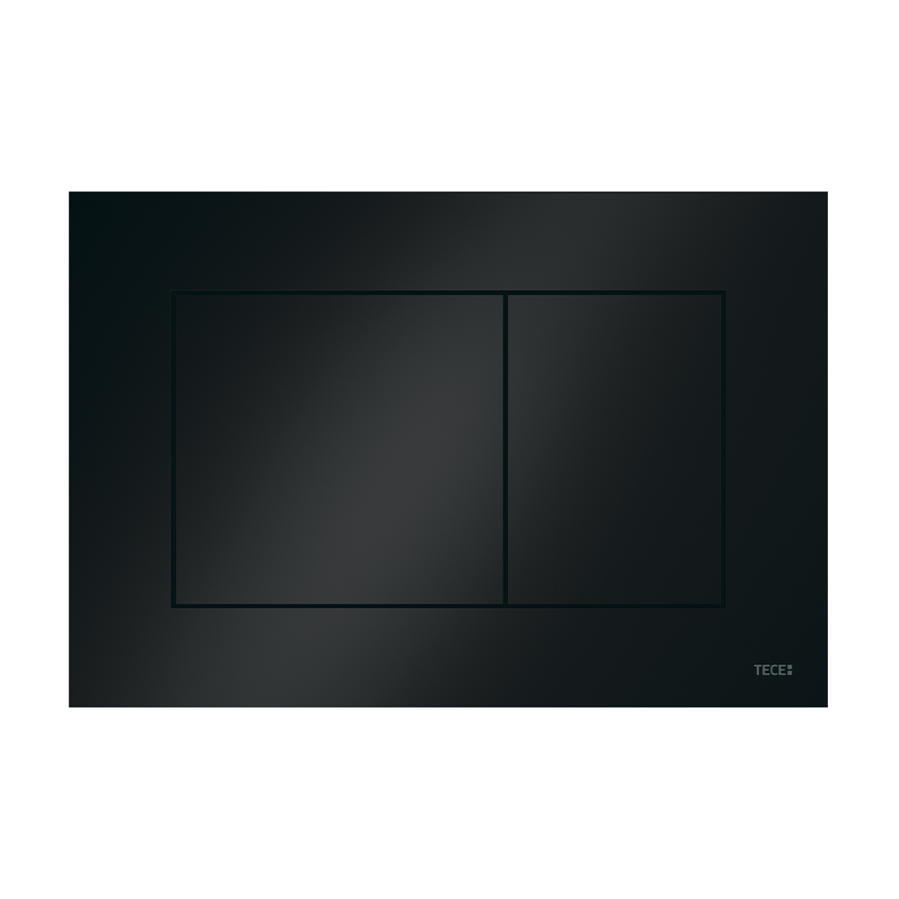 Пластиковая панель смыва для унитаза TECEnow, черная глянцевая, 9240403