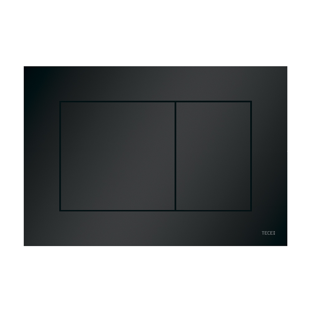 Пластиковая панель смыва для унитаза TECEnow, черная матовая, 9240407